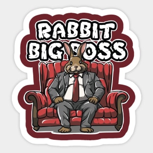 rabbit boss Sticker